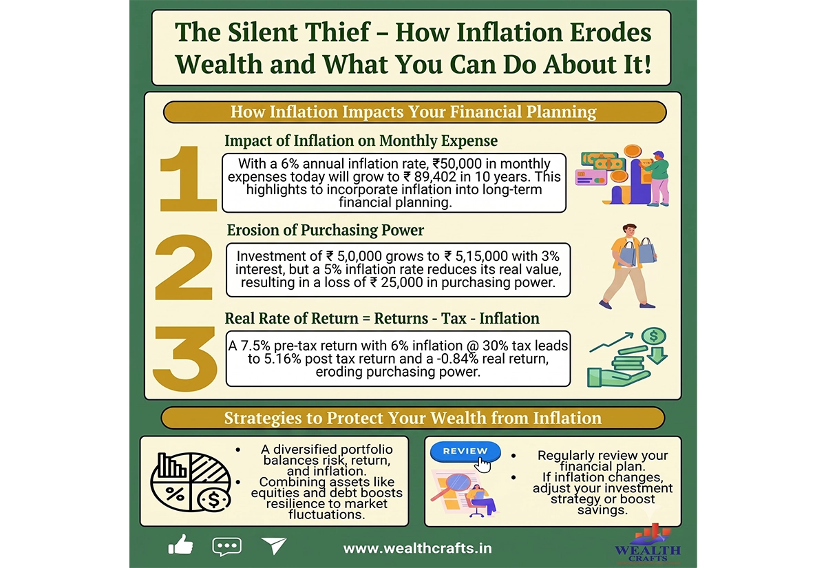 Impact of inflation on expenses, purchasing power, real returns and strategies to protect wealth